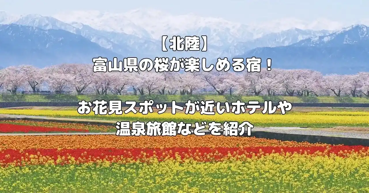 富山県の桜が楽しめる宿記事のアイキャッチ画像