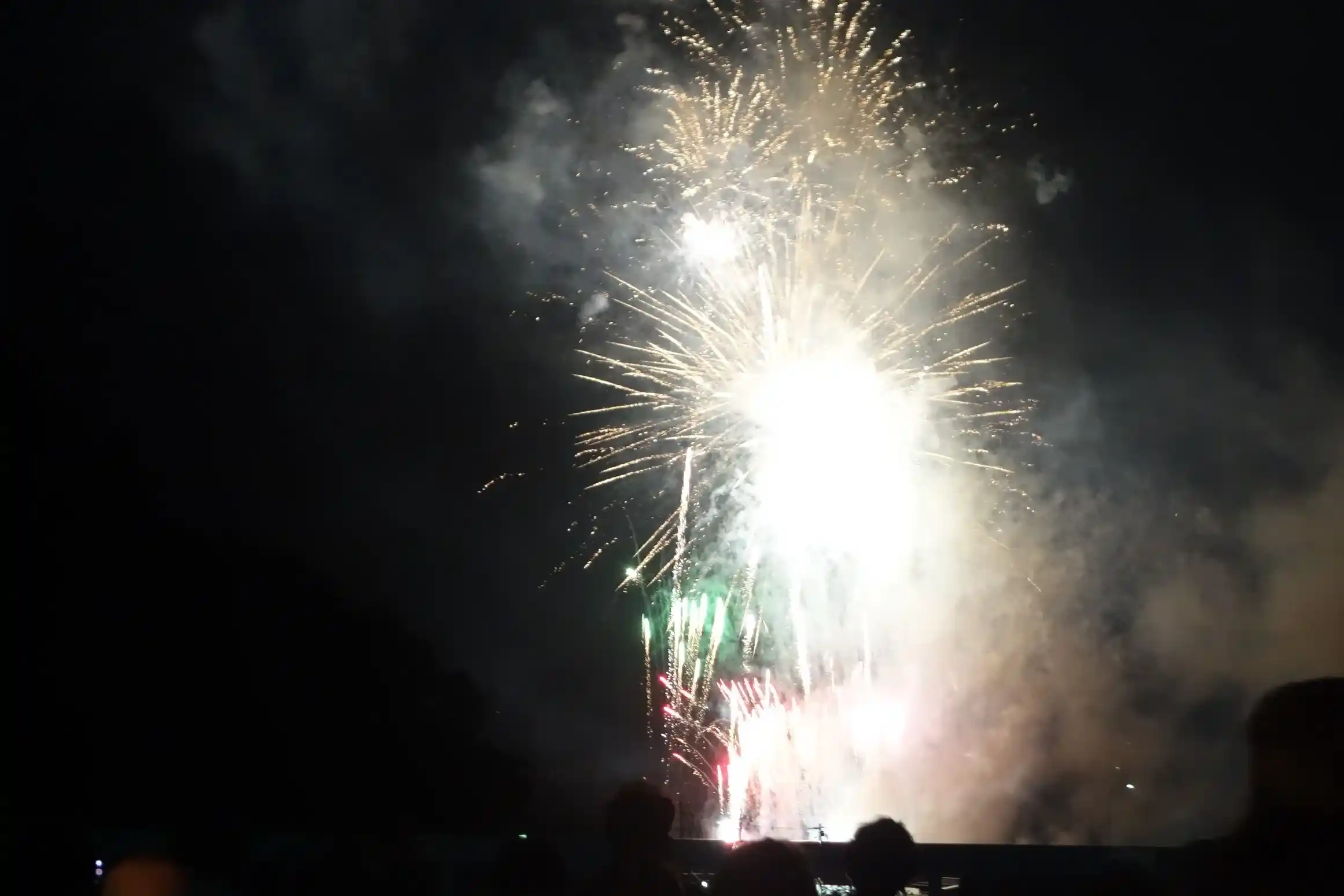 富山県の夜空を彩る庄川観光祭　花火大会の画像