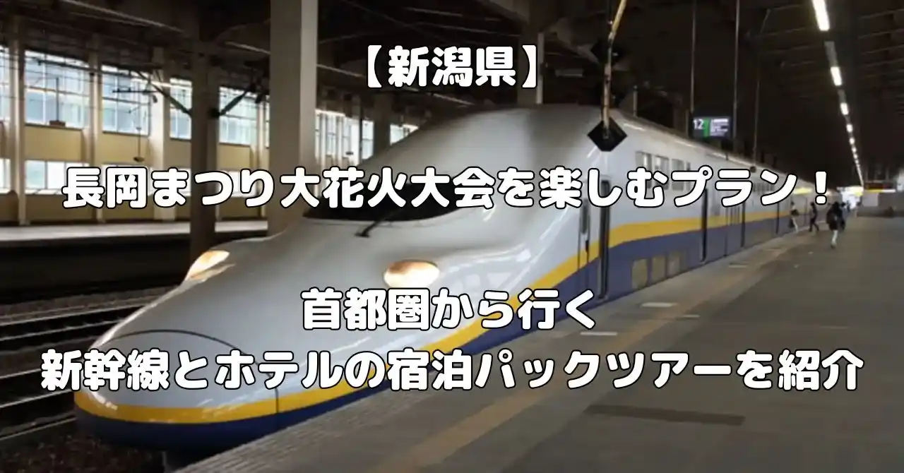 長岡まつり大花火大会を楽しむ宿泊パックツアー記事のアイキャッチ画像