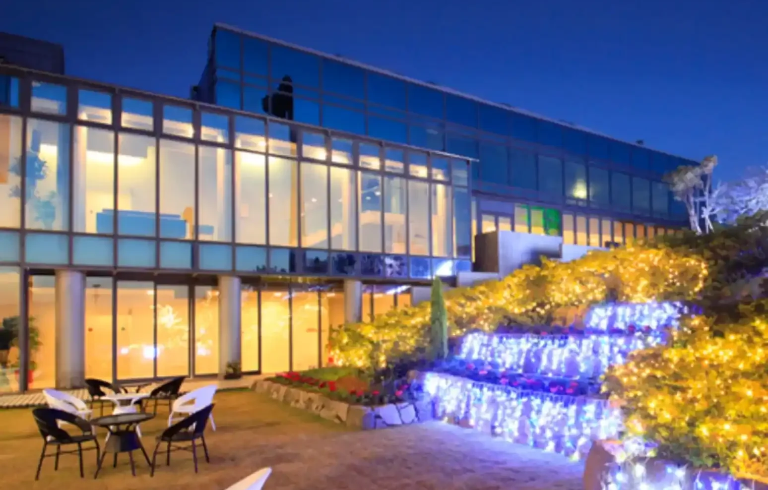 福井県のホテルのイルミネーションガーデンの写真
