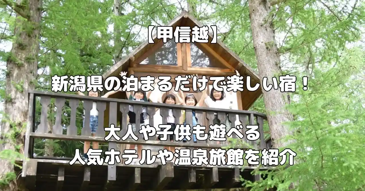 新潟県の泊まるだけで楽しい宿記事のアイキャッチ画像