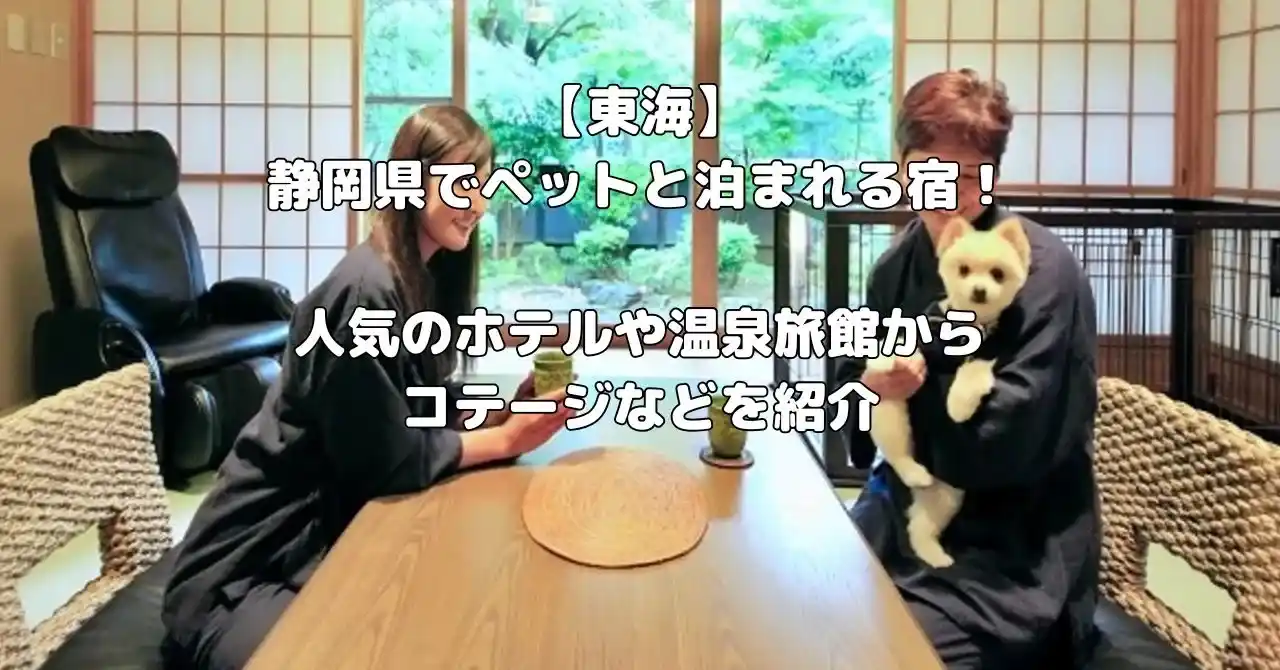 静岡県でペット泊まれる宿記事のアイキャッチ画像