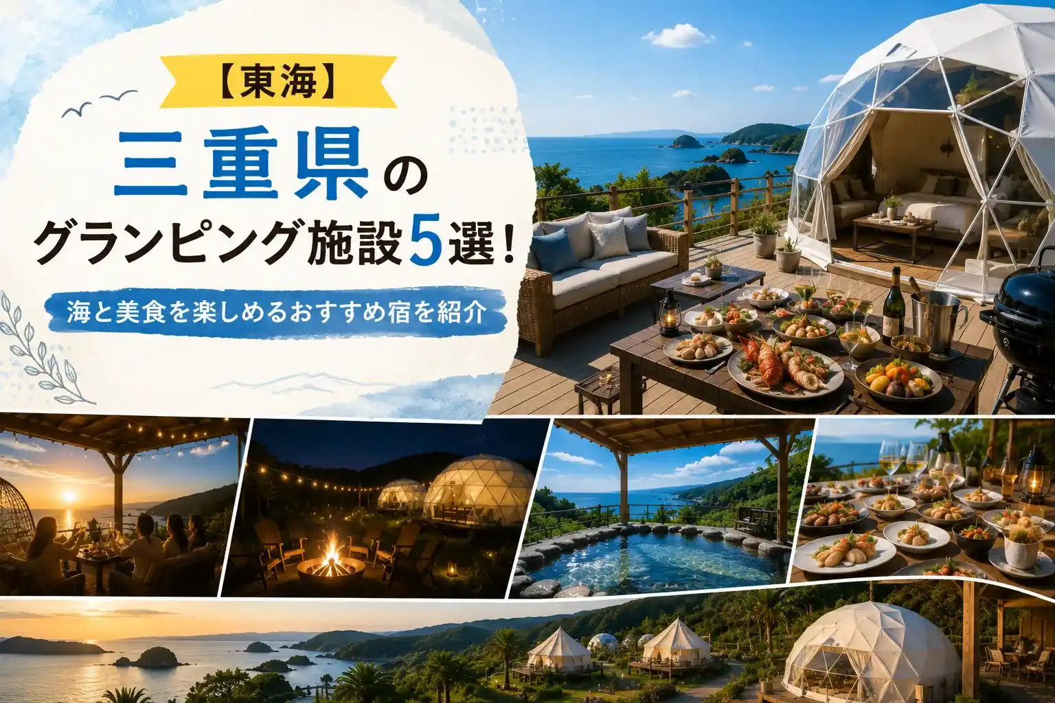 三重県のグランピング施設記事のアイキャッチ画像