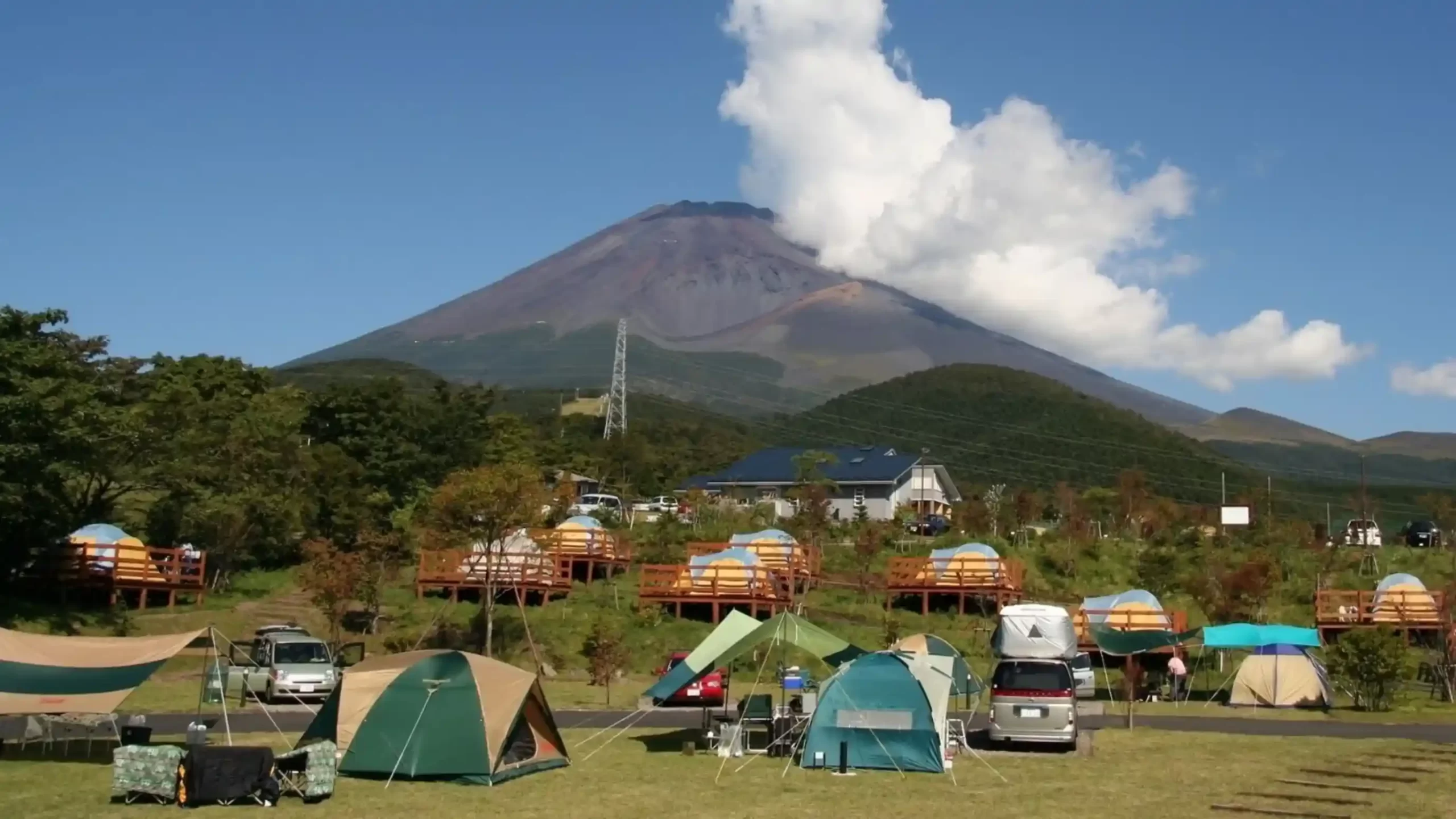 静岡県のコテージやロッジがあるキャンプ場の画像